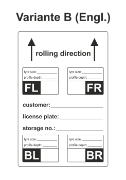 Preview: Reifenetiketten für Einlagerung auf Rolle - 100 x 150 mm - 480 Stück - Variante B (Englisch)