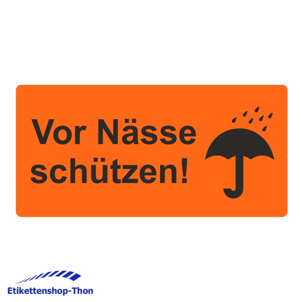 Versandetiketten "Vor Nässe schützen!" auf Rolle - 100 x 50 mm - 500 Stück